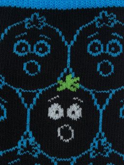 OMSA kids Calzino 21P74 (мордочки) - Nero/Blu фото 3