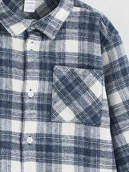 Uzun Kollu Ekose Erkek ?ocuk G?mlek