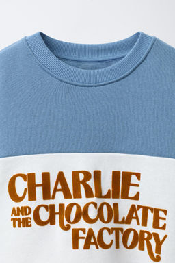CHARLIE AND THE CHOCOLATE FACTORY ROALD DAHL  PRINTED SWEATSHIRT - Zara фото 3