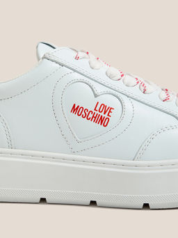 Женские кеды LOVE MOSCHINO BOLD LOVE Артикул 4562611, белый  фото 3