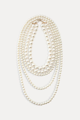 MULTI-STRAND NECKLACE WITH FAUX PEARLS - Zara фото 2