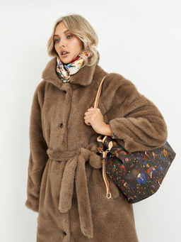 Шуба женская с поясом - Glenfield фото 19