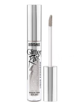 LuxVisage Тени жидкие Glitter Rock тон 301 Серебряный  фото 2