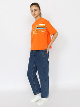CRB wear/CSJG 63822-29-409 Футболка для девочки,оранжевый/Ex.Cherubino фото 2