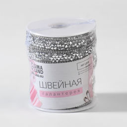 Стразы и бусины термоклеевые, 10 мм, 4.5±0.5 м, цвет серебряный