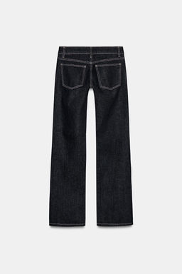 JEANS TRF WIDE LEG TIRO BAJO / Marino oscuro - Zara фото 9