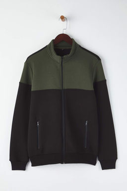 TRENDYOL MAN Lacivert-Gri Melanj Regular Fit Uzun Kollu Dik Yaka Fermuarl? Sweatshirt TMNAW22SW0720 - Trendyolmilla фото 14