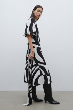 Vestido con cinturon de anudar