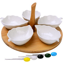 12124 Менажница Листья 5 секций 13пр фарфор LR (х12) - Mayer&boch фото 2