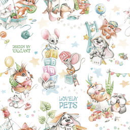 Кофр для хранения, малый, 35*30*20 см, жёлт., ЛЮБИМЧИКИ, шт - Valiant фото 3