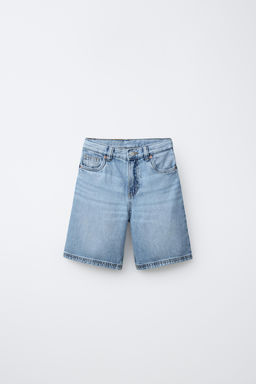 BERMUDA DENIM RELAXED BAGGY / Azul medio