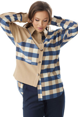 Костюм Magia mody 2334 беж+ синий