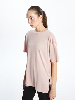 Oversize Modal Kar???ml? Kad?n Spor Ti??rt