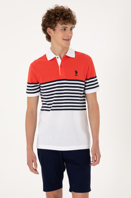 Erkek Regular Fit Polo Yaka K_rm_z_ Ti__rt Sepette S_rpriz _ndirim - U.s. polo assn фото 3