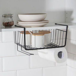 Корзина подвесная Доляна «Лофт», 28.5×24×17.5 см, чёрная