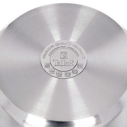 Кастрюля из нержавеющей стали Lira 4,7л, д24см, h11,3см, s0,5мм, дно д22см, s4мм, стеклянная жаропрочная крышка, стальной обод, пароотвод, силиконовые вставки коричневого цвета, капсулированное дно, полировка внешняя - матовая, внутренняя - матовая - Домашняя мода фото 5