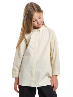 Рубашка однотонная UD 7961 кремовый - Mini maxi фото 2
