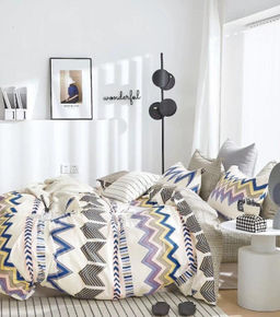 Постельное белье - Поплин Премиум 6140 Бруклин Семейный (молния)