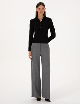 Siyah Slim Fit _rme Bluz - Pierre cardin фото 4