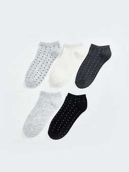 Desenli Kad?n Patik ?orap 5li