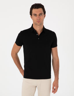 Siyah Slim Fit Ti__rt