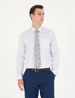 A__k Mavi Regular Fit Uzun Kollu Basic G_mlek