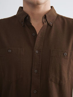 Regular Fit Uzun Kollu Gabardin Erkek G?mlek