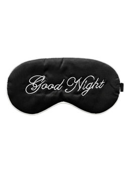 Nail Art Маска для сна женская на глаза / Good Night, шелковая, черная