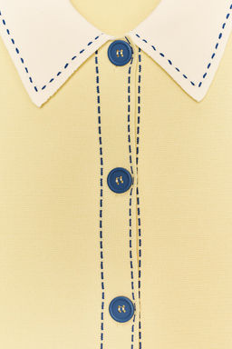 STITCH DETAIL KNIT POLO CARDIGAN - Zara фото 7