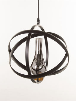 Светильник «Орбиталь» 1×40 Вт, Е27, 33×33×33(+100)см, чёрный/бронза/хром