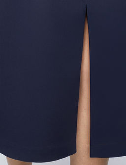 Юбка-миди из хлопка с разрезом - Vilatte фото 6