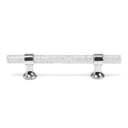 Ручка-скоба CAPPIO PK106, м/о 96 мм, d=12 мм, пластик, цвет прозрачный/хром