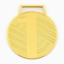 Медаль призовая 004 диам 5 см. 1 место. Цвет зол. Без ленты - Командор фото 5