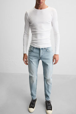 RIPPED SKINNY FIT JEANS - Zara фото 5