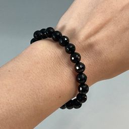 Браслет из черного Агата 18 см