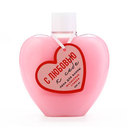 Пена для ванны С любовью к себе, 430 мл, аромат малиновых сливок, Чистое счастье