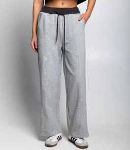 Спортивные брюки #КТ01 (14), серый меланж