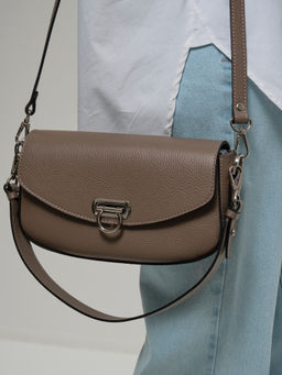 Сумка кожаная Azaro 31049 тауп