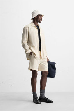 STRIPED OVERSHIRT - Zara фото 5