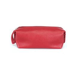 Косметичка Croco-К-721 натуральная кожа (1 отдел), красный флотер (116) 245201  фото 2