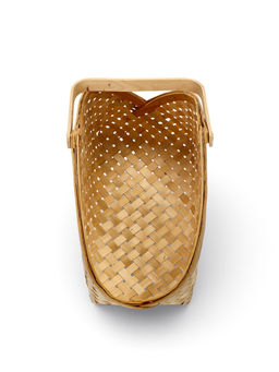 Корзина плетёная для хранения Lon, с ручкой, ива, цвет натуральный, набор 2 шт.