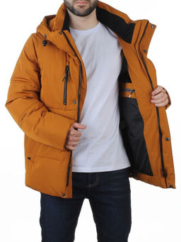 6593 LT. BROWN Куртка мужская зимняя (200 гр. холлофайбер)