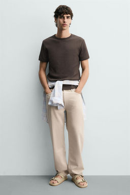 SANDALIA PIEL DOBLE TIRA / Gris Topo - Zara фото 2