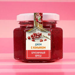Джем Брусничный фреш с коньяком брусника и груша