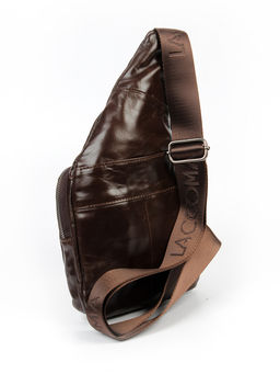 LACCOMA сумка VIN96612-коричневый натуральная кожа хлопок  фото 2