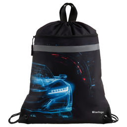 Сумка для обуви с карманом на молнии Berlingo "Ultimate power" 46*36см (SB-EX-1250) светоотражающая лента
