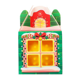 Развивающий тактильный мячик Домик, подарочная Новогодняя упаковка, 1 шт. - Крошка я фото 6