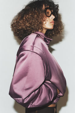 PUFFER JACKET WITH DEFINED SHOULDERS - Zara фото 13