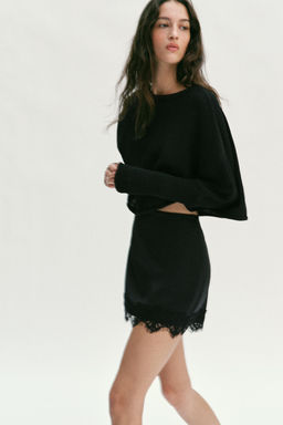 SKORT WITH LACE HEM - Zara фото 19