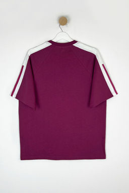 TRENDYOL MAN Bordo Kolej Oversize/Genis Kesim %100 Pamuk Renk Bloklu T-Shirt TMNSS25TS00095 - Trendyolmilla фото 7